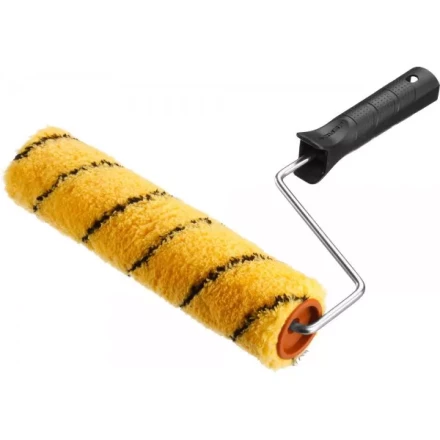 Валик малярный ЗУБР &quot;ОПТИМА -ДУАЛОН&quot;, все виды ЛКМ, идеален для ЛКМ на масляной основе, для ровных поверхностей, полиэстр, ворс 12 мм, бюгель 6 мм, 40х240мм 03518-24 купить в Тюмени