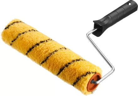 Валик малярный ЗУБР &quot;ОПТИМА -ДУАЛОН&quot;, все виды ЛКМ, идеален для ЛКМ на масляной основе, для ровных поверхностей, полиэстр, ворс 12 мм, бюгель 6 мм, 40х240мм 03518-24 купить в Тюмени