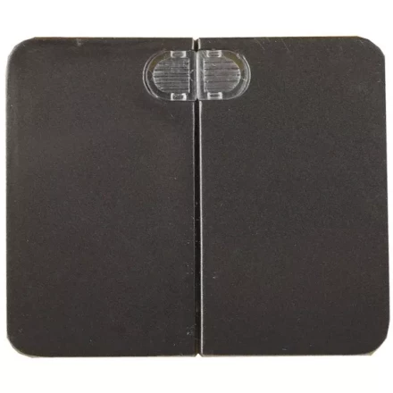 Выключатель СВЕТОЗАР &quot;ГАММА&quot; с подсветкой, двухклавишный, без вставки и рамки, цвет темно-серый металлик, 10A/~250B SV-54135-DM купить в Тюмени