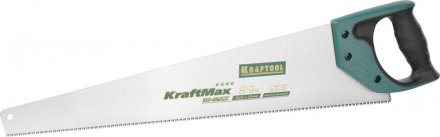 Ножовка универсальная (пила) KRAFTOOL &quot;KraftMax-9&quot; 9TPI, 550мм, 3D зуб, точный рез вдоль и поперек всех видов материалов, средних и мелких заготовок 15220-55 купить в Тюмени