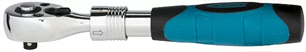 Ключ телескопический трещоточный 1/4" 150-200 мм CrV хромир. 2-х комп. рукоятка  Gross 14074 купить в Тюмени