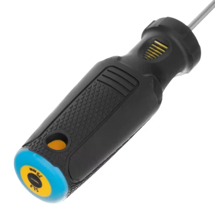 Отвертка SL3х75 мм, CrV, трехкомпонентная рукоятка Denzel 12188 купить в Тюмени