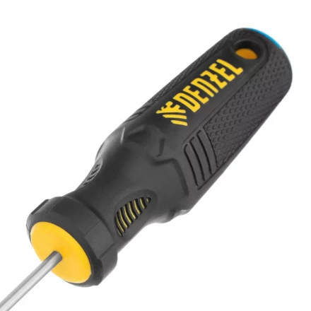 Отвертка SL3х75 мм, CrV, трехкомпонентная рукоятка Denzel 12188 купить в Тюмени