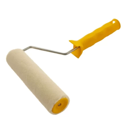 Валик &quot;Лаки&quot;, 180 мм, ворс 5 мм, D - 36 мм, D ручки - 6 мм, велюр Сибртех 80242 купить в Тюмени