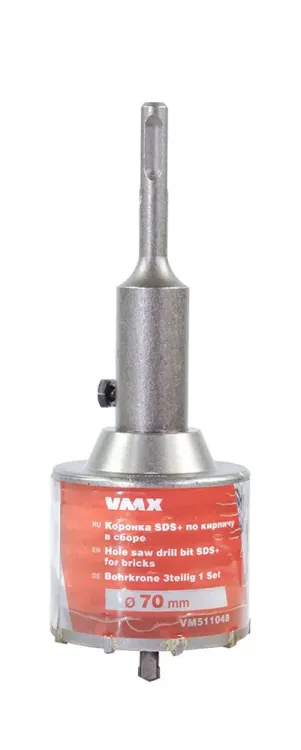 Коронка SDS+ ф70 мм по кирпичу в сборе VMX 511048 купить в Тюмени