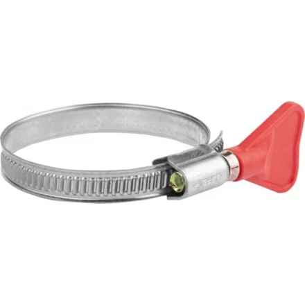 Хомуты ЗУБР &quot;ЭКСПЕРТ&quot; &quot;Бабочка&quot;, нерж. сталь, накатная лента 9 мм, 40-60 мм, 2 шт 37835-40-60 купить в Тюмени