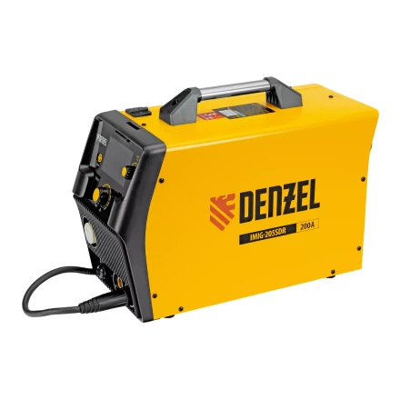 Аппарат инвертор. полуавтомат. cварки Denzel IMIG-205SDR, 200 А, ПВ 60%, катушка 5 кг купить в Тюмени