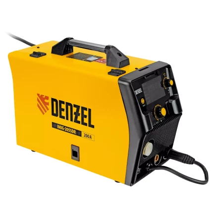 Аппарат инвертор. полуавтомат. cварки Denzel IMIG-205SDR, 200 А, ПВ 60%, катушка 5 кг купить в Тюмени