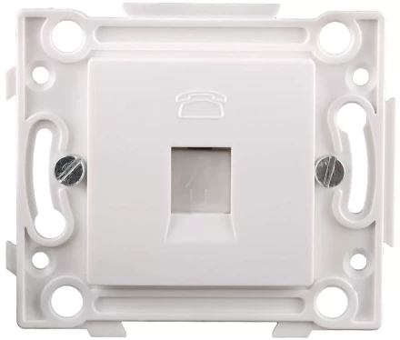 Розетка СВЕТОЗАР телефонная, 1 гнездо SV-55245-1 купить в Тюмени