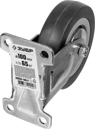 Колеса неповоротные из литой резины с полипропиленовым диском серия МАСТЕР купить в Тюмени