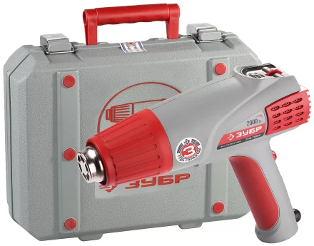 Фен ЗУБР, электр регулировка t, 3 режима работы, керам изолятор, кейс с насад, 2000Вт ЗТФ-2000К купить в Тюмени