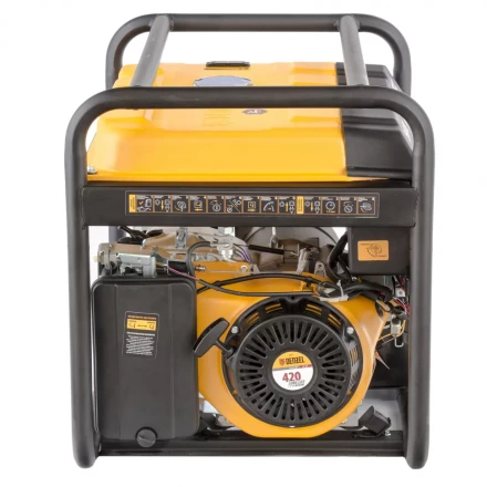 Генератор бензиновый PS 55 EA, 5.5 кВт, 230 В, 25 л, коннектор автоматики 5 PIN, электростартер Denzel 9468743 купить в Тюмени