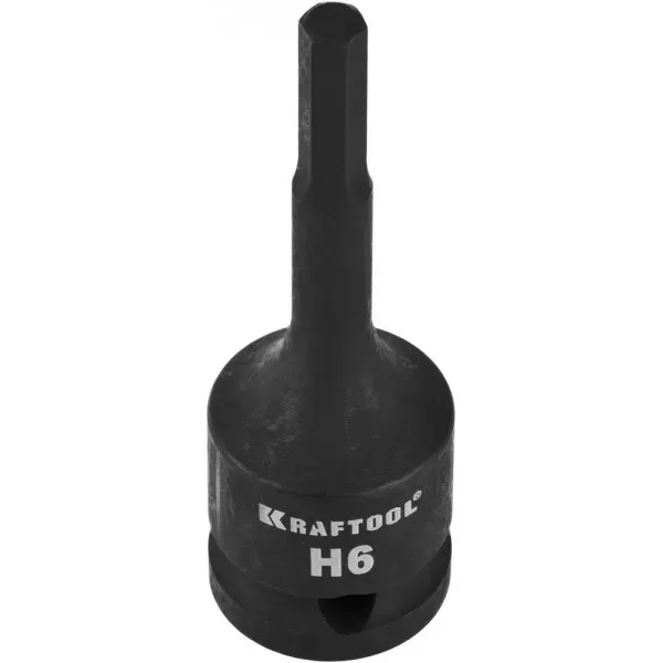 Торцовая головка KRAFTOOL "INDUSTRIE QUALITAT" ударная (1/2"), HEX, Cr-Mo, фосфатированная, H6 27950-06_z01 купить в Тюмени