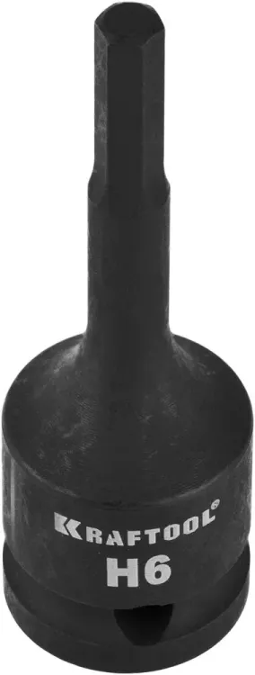 Торцовая головка KRAFTOOL "INDUSTRIE QUALITAT" ударная (1/2"), HEX, Cr-Mo, фосфатированная, H6 27950-06_z01 купить в Тюмени