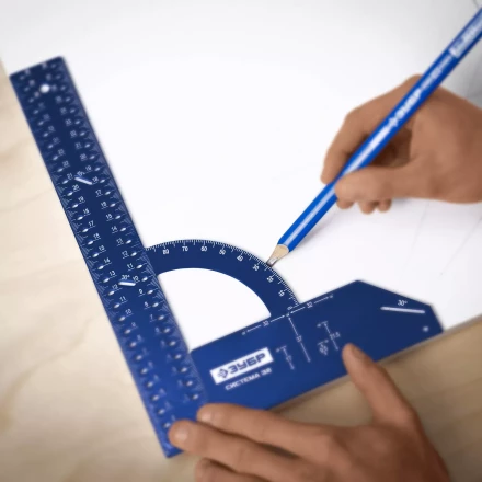 ЗУБР Система-32, разметочный мебельный угольник, Профессионал (34398-30) купить в Тюмени