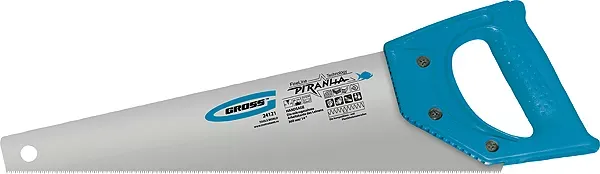 Ножовка для работы с ламинатом "PIRANHA",360 мм,15-16 TPI,зуб-2D,каленый зуб,пласт.рук-ка GROSS 24121 купить в Тюмени