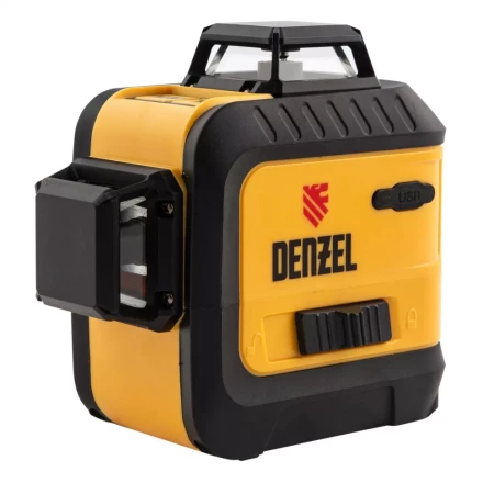 Лазерный уровень мультипризменный LX 360-2 Red, 30 м, 635 нм, аккумулятор Li 2800 мАч, резьба 5/8&quot; Denzel 35076 купить в Тюмени