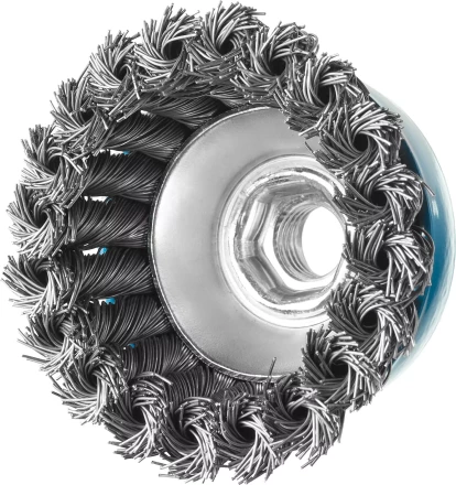 ЗУБР "ПРОФЕССИОНАЛ". Щетка чашечная для УШМ, плетеные пучки стальной проволоки 0,5мм, 65ммхМ14 35275-065_z02 купить в Тюмени