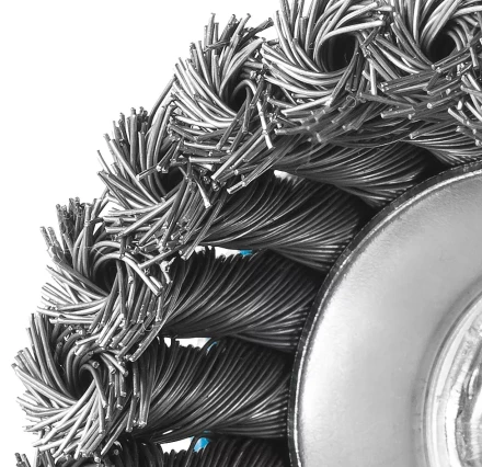 ЗУБР "ПРОФЕССИОНАЛ". Щетка чашечная для УШМ, плетеные пучки стальной проволоки 0,5мм, 65ммхМ14 35275-065_z02 купить в Тюмени