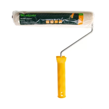 Валик &quot;Лаки&quot;, 250 мм, ворс 5 мм, D - 36 мм, D ручки - 6 мм, велюр Сибртех 80243 купить в Тюмени