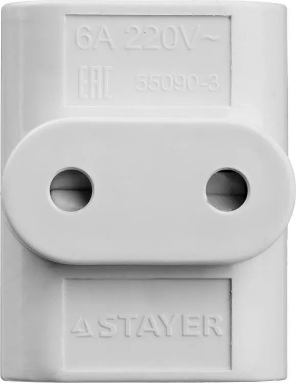 Разветвитель электрический MAXElectro, STAYER 55090-3, 3 гнезда, 6А/220В 55090-3 купить в Тюмени