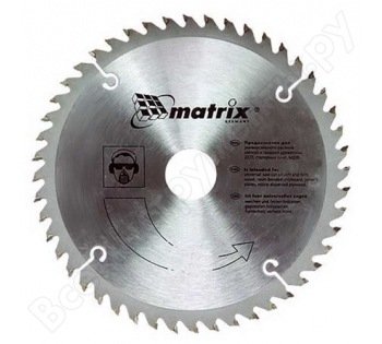 Пильный диск по дереву 160 х 20мм 24 зуба + кольцо 16/20  MATRIX  Professional 73211 купить в Тюмени