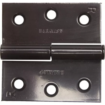 Петля дверная STAYER &quot;MASTER&quot; разъемная, цвет коричневый, правая, 75мм 37613-75-3R купить в Тюмени