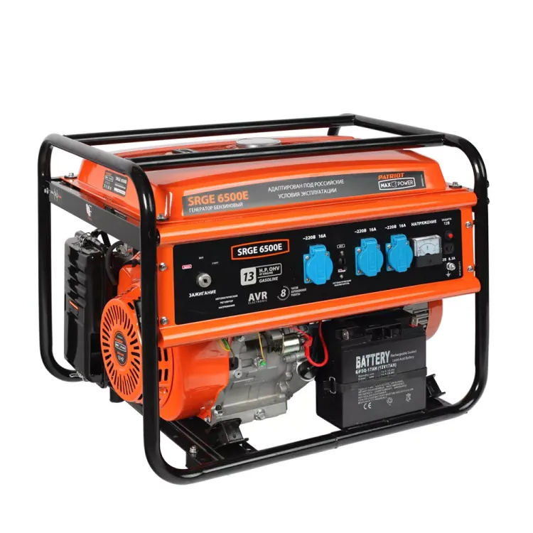 Бензогенератор Patriot Max Power SRGE-6500 E купить в Тюмени