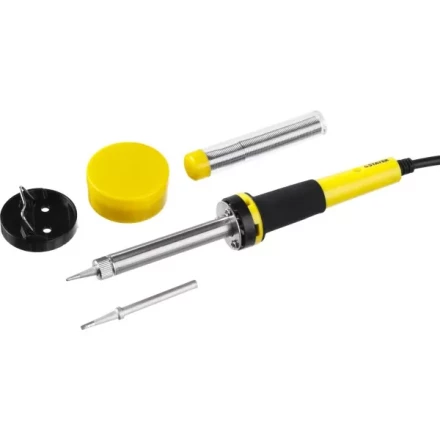 Набор для паяльных работ STAYER &quot;PROFI&quot; PROTerm, 55312-40-H5, паяльник 55300 + подставка + припой + жало сменное + канифоль, 40 Вт 55312-40-H5 купить в Тюмени