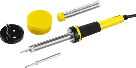 Набор для паяльных работ STAYER &quot;PROFI&quot; PROTerm, 55312-40-H5, паяльник 55300 + подставка + припой + жало сменное + канифоль, 40 Вт 55312-40-H5 купить в Тюмени