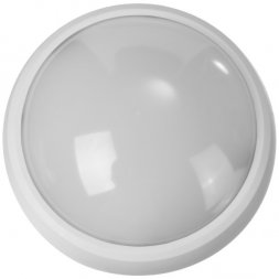 Светильник STAYER &quot;PROFI&quot; PROLight светодиодный, влагозащищенный IP65, пластиковый корпус, PC, влагозащищенный, круг, белый, 4000К, 7(60Вт) 57362-60-W