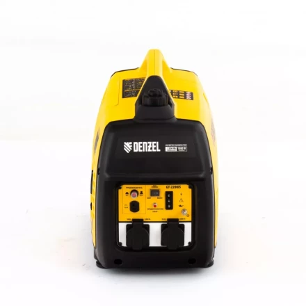 Генератор инверторный GT-2200iS, 2.2 кВт, 230 В, бак 4 л, закрытый корпус, ручной старт Denzel 94702 купить в Тюмени