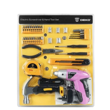 Отвертка аккумуляторная DEKO DKS4 и набор 36 Tools Kit, 063-4109 купить в Тюмени