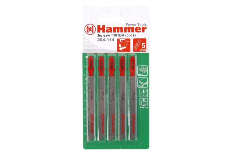 Пилки для лобзика HAMMER JG WD T101BR (5шт.) купить в Тюмени