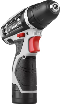 Дрель-шуруповерт ЗУБР "МАСТЕР", Литий-ион, 2 скорости, реверс, 12В, 1.5 А/ч, 10 мм, 0-360 / 0-1400 об/мин, 2 АКБ, БЗУ, блокировка шпинделя ДА-12-2-Ли КНМ1 купить в Тюмени