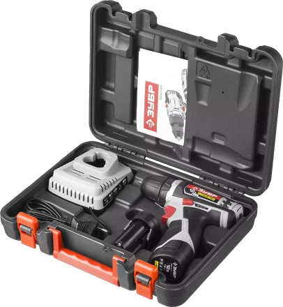 Дрель-шуруповерт ЗУБР "МАСТЕР", Литий-ион, 2 скорости, реверс, 12В, 1.5 А/ч, 10 мм, 0-360 / 0-1400 об/мин, 2 АКБ, БЗУ, блокировка шпинделя ДА-12-2-Ли КНМ1 купить в Тюмени