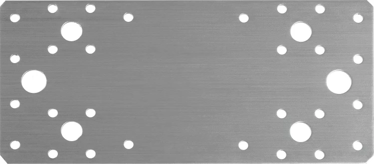 ЗУБР НКП-2.0, 200 x 90 x 2 мм, нержавеющая крепежная пластина, Профессионал (310636-200) купить в Тюмени