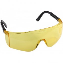Очки STAYER защитные с регулируемыми дужками, желтые 2-110465