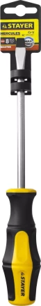 Отвертка STAYER &quot;MASTER&quot; &quot;HERCULES&quot;, Сr-V, противоскользящая рукоятка, SL8,0x150мм 25051-08-15_z02 купить в Тюмени