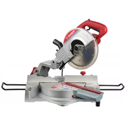 Пила торцовочная ЗУБР, подвижная головка, 255 мм, 4600 об/мин, 1600 Вт ЗПТ-255-1600-Л купить в Тюмени