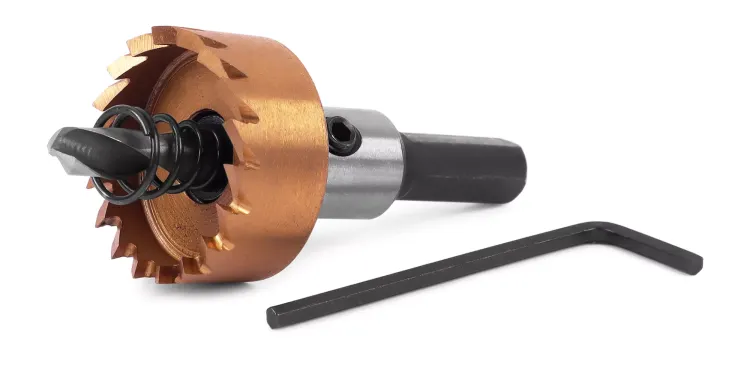 HSS-TiN коронка MESSER  27мм с центр. сверлом и толкающей пружиной для  лист. материала  до 2 мм ц/х купить в Тюмени