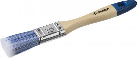 Кисть плоская  ЗУБР &quot;АКВА-МАСТЕР&quot;, искусственная щетина, деревянная ручка, 25мм 4-01007-025 купить в Тюмени