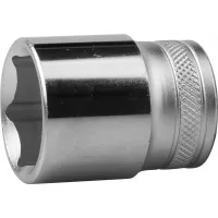 Торцовая головка KRAFTOOL "INDUSTRIE QUALITAT", Cr-V, FLANK, хромосатинированная, 1/2", 27 мм 27805-27_z01