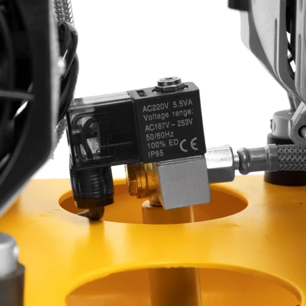 Компрессор безмасляный, малошумный Denzel DLS 2200/50, 2200 Вт, 2x1100, 50 л, 380 л/мин купить в Тюмени