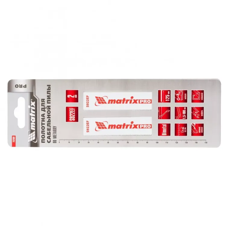 Полотна по металлу для сабельной пилы S922EF 125/1,4мм Bimetal 2 штуки PRO Matrix 782009 купить в Тюмени