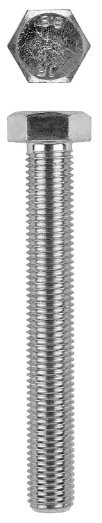 Болт с шестигранной головкой, DIN 933, кл. пр. 8.8, оцинкованный, M16x100мм, 25шт, KRAFTOOL 303074-16-100 303074-16-100 купить в Тюмени