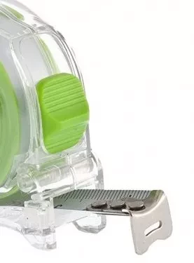 Рулетка Кварц, прозрачный корпус, амортизатор, 5 м х 25 мм  СИБРТЕХ 32522 купить в Тюмени