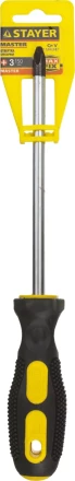 Отвертка STAYER &quot;MASTER&quot;, двухкомпонентная рукоятка, магнитный наконечник, PH3x150мм 2510-3-15_z01 купить в Тюмени