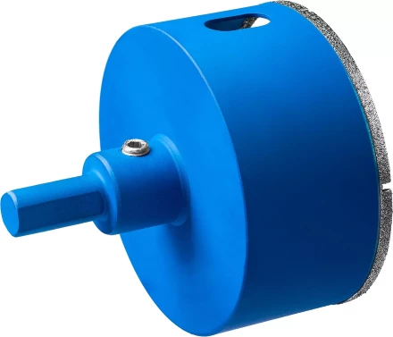 Коронка ЗУБР алмазная в сборе по кафелю, керамике с центрирующим сверлом и имбусовым ключом, зерно 60, 68мм 29850-68 купить в Тюмени