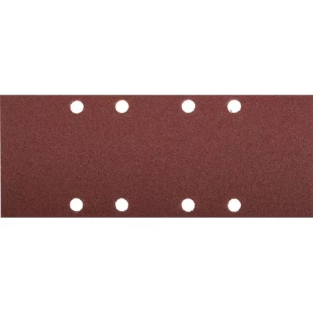 Лист шлифовальный ЗУБР &quot;МАСТЕР&quot;, 8 отверстий, для ПШМ на зажимах, Р100, 93х230мм, 5шт 35591-100 купить в Тюмени